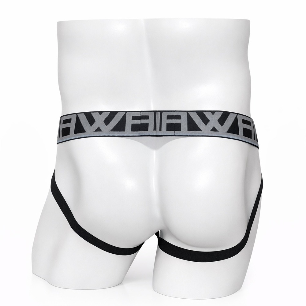 Hawai Medium (30-32) Floral Lace Jockstrap White Blue Pink Logo Waistband New - Picture 2 of 10